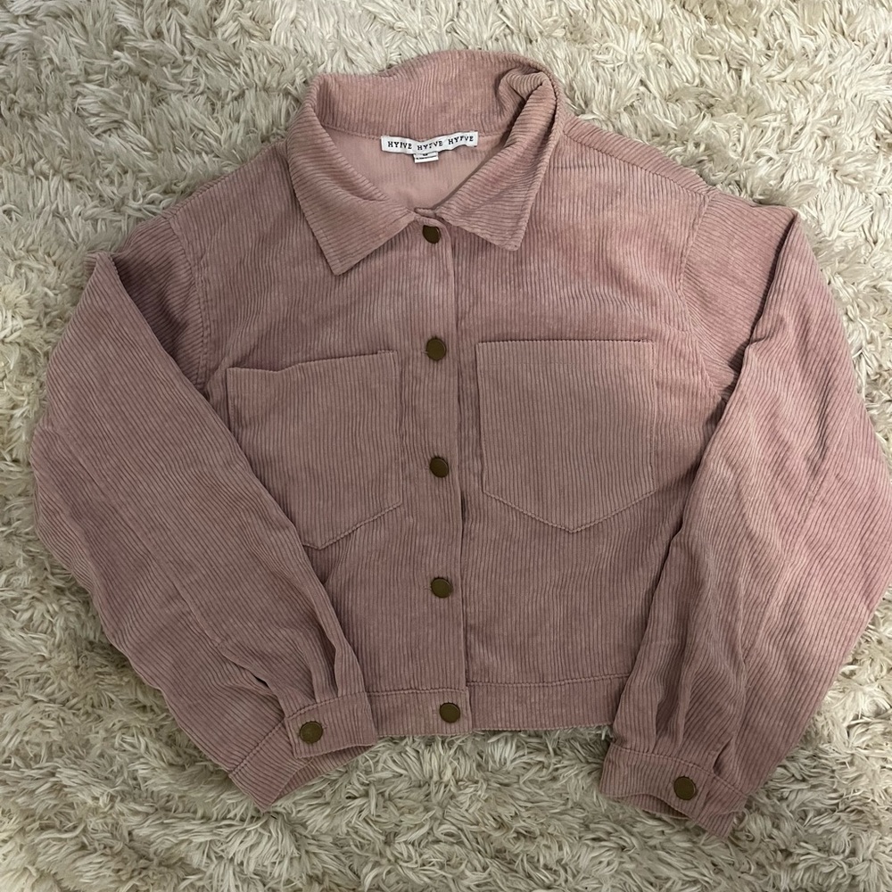 Women’s Pink Corduroy Jacket